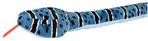 Wild Republic Big Head 70Inch Plush Blue Rock Snake - 20 inch
