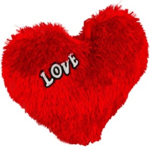 Crazivity Red Heart Plush Toy  - 22 cm