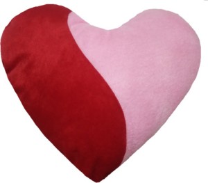 Aparshi Designer pinky Heart stuffed soft toy 2  - 40 cm