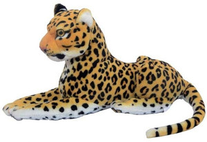 Deals India Giant Brown Leopard Animal - 40 cm