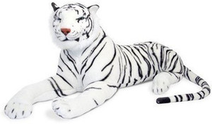 Creative Kids Stuffed Soft White Tiger - 40 cm