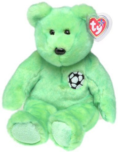 TY Beanie Babies 1 X Kicks The Soccer Bear