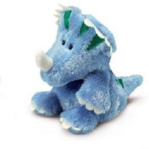 Russ Berrie Luvvies Jeff Blue Triceratops 5