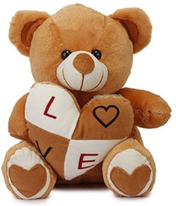 Cuddles Stuffed Bear With Heart - 38 cm