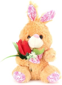 Tickles Rabbit with Roses  - 7 inch