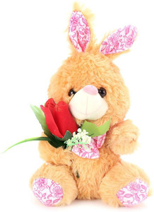 Tickles Rabbit with Roses - 7 inch