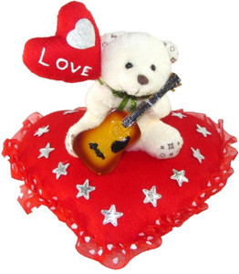 Tickles Teddy Heart Baloon Violen - 25 cm