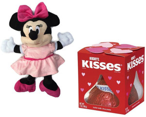 Disney Minnie Mouse Plush Hand Puppet with Hershey Kiss - 14 inch