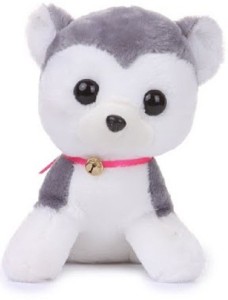 Deals India Soft Toy Cute Dog with bell  - 30 cm