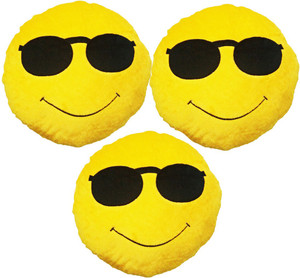 Gold Dust VKI3x2 Smiley Emoticon Decorative Cushion - 15 inch