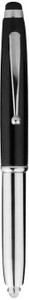 Apex Metal Pen With Stylus & Torch Black Stylus