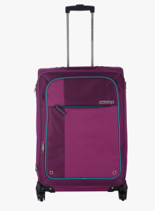American Tourister Hugo Spinner 55 Cm -Magenta Expandable Cabin Luggage - Large