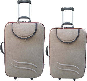 United Mescos Brown Front Pocket Check-in Luggage - 24 inch