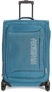 American Tourister Mocha Spinner 66Cm - Ns Blue Expandable Check-in Luggage - 25 inch
