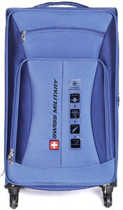 Swiss Military NYLON MEDIUM SIZE 24inch TRAVEL LUGGAGE Expandable Check-in Luggage - 24 inch