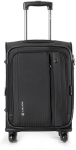 CARLTON BELMONT Expandable Check in Suitcase 25 inch BLACK