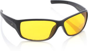 Buy Fastrack Wrap around Sunglasses Yellow For Men Online Best