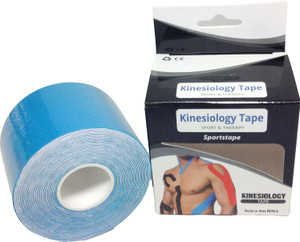 Propitup Kinesiology Tape Knee, Calf & Thigh Support (Free Size, Blue)
