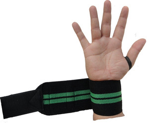 Kobo Power Weight Lifting Training Gym Straps With Thumb Support Grip Glove Body Building (IMPORTED) Wrist Support (Free Size, Assorted)