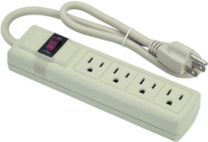 POONAM PX002 4 Socket Surge Protector