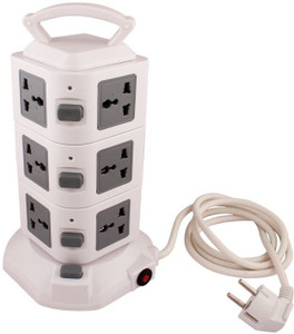 HashTag Glam 4 Gadgets 3Floor 2USB Tower Spike Guard 11 Socket Surge Protector