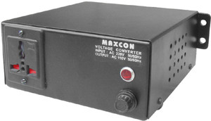 MX Voltage Converter For Electrical Appliances upto 200 Watts with Power cable - Converts 110 Volts to 220 V 1 Socket Surge Protector
