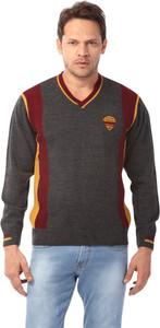 Club Fox Striped Round Neck Casual Men 