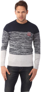Club Fox Solid Round Neck Casual Men 