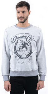 U.S.Polo Association Full Sleeve Printed Men's Sweatshirt