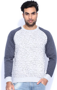 HRX by Hrithik Roshan Full Sleeve Self Design Men's Sweatshirt