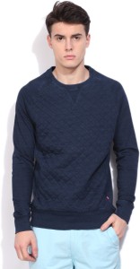 Levi's Full Sleeve Self Design Men's Sweatshirt