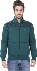 Traks Full Sleeve Self Design Men's Sweatshirt