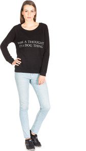 Miss Chick Full Sleeve Solid Women's Sweatshirt