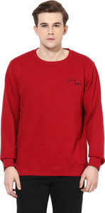 Spykar Full Sleeve Solid Men's Sweatshirt