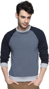 Campus Sutra Full Sleeve Solid Men Sweatshirt