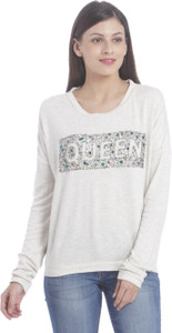 Only Full Sleeve Embellished Women's Sweatshirt