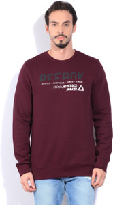 Reebok Full Sleeve Printed Men's Sweatshirt