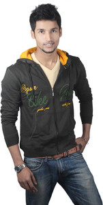 Spur Full Sleeve Self Design Men's Sweatshirt