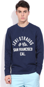 Levi's Full Sleeve Solid Men's Sweatshirt