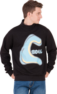 flying star Full Sleeve Solid Men's Sweatshirt