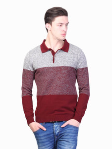 Kalt Full Sleeve Self Design Men's Sweatshirt