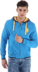 U.S.Polo Association Full Sleeve Solid Men's Sweatshirt