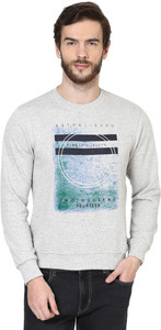 British Cross Full Sleeve Solid Men's Sweatshirt