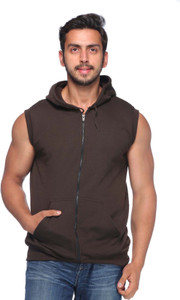 Demokrazy Sleeveless Solid Men's Sweatshirt