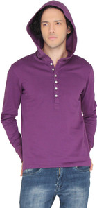 LUCfashion Full Sleeve Self Design Men's Sweatshirt
