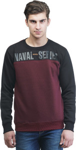 Griffel Full Sleeve Self Design Men's Sweatshirt