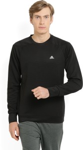 Adidas Full Sleeve Self Design Men's Sweatshirt