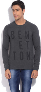 United Colors of Benetton Full Sleeve Printed Men's Sweatshirt