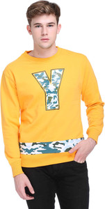 CLUB YORK Full Sleeve Solid Men's Sweatshirt