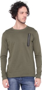 LUCfashion Full Sleeve Self Design Men's Sweatshirt
